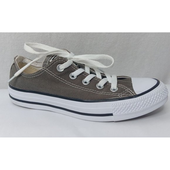 Converse All Star Womens 6 Mens 4 Shoes Low Top Gray Canvas Sneakers Lace Up - Picture 4 of 16